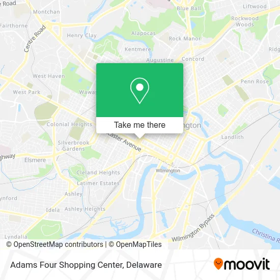 Adams Four Shopping Center map