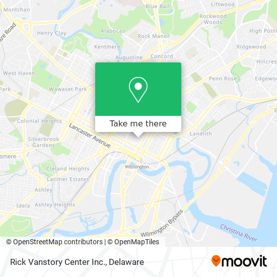 Rick Vanstory Center Inc. map