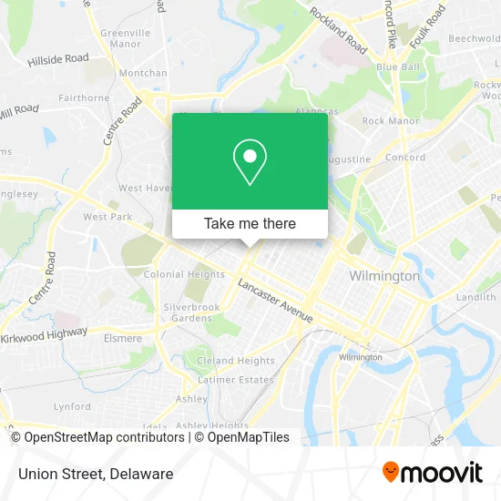 Mapa de Union Street