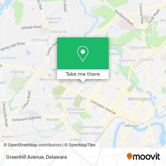 Mapa de Greenhill Avenue