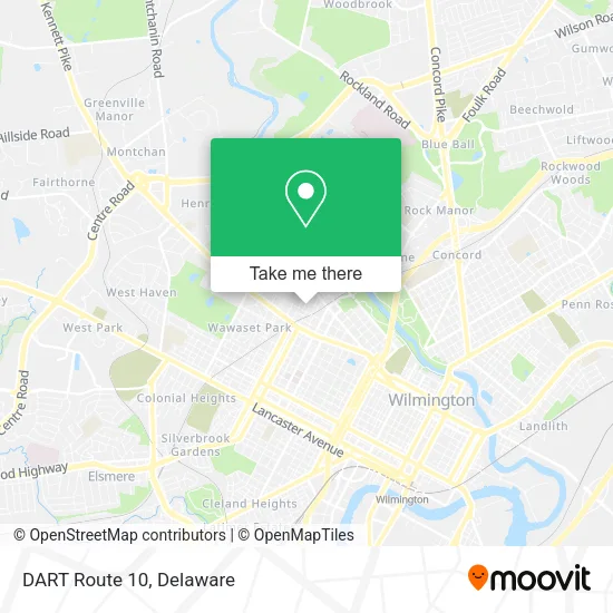 DART Route 10 map