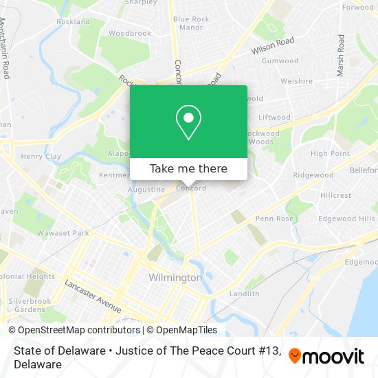 State of Delaware • Justice of The Peace Court #13 map