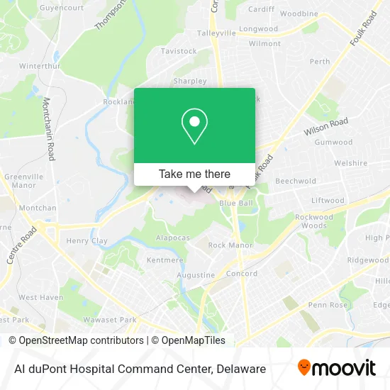 AI duPont Hospital Command Center map