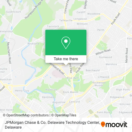 JPMorgan Chase & Co. Delaware Technology Center map