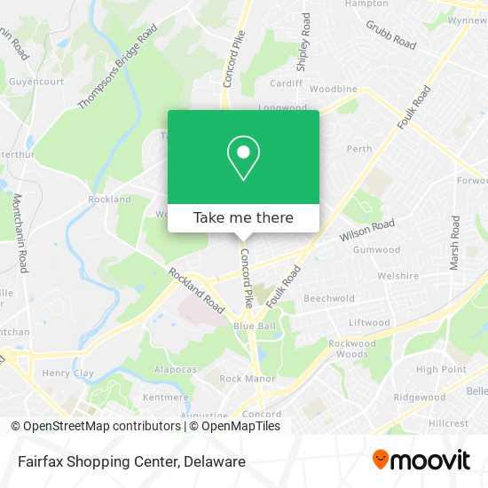 Mapa de Fairfax Shopping Center