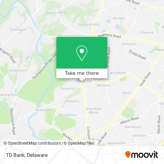 TD Bank map