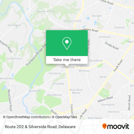 Route 202 & Silverside Road map