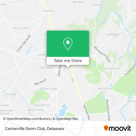 Centerville Swim Club map