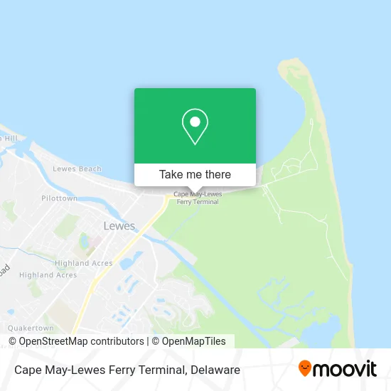 Cape May-Lewes Ferry Terminal map