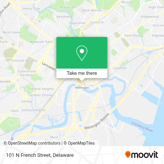 101 N French Street map