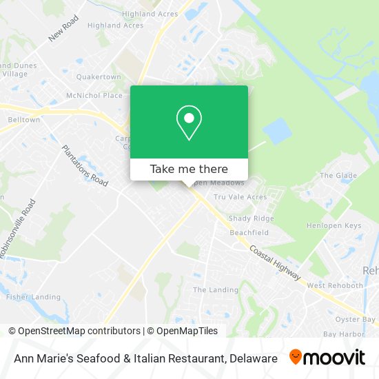 Ann Marie's Seafood & Italian Restaurant map