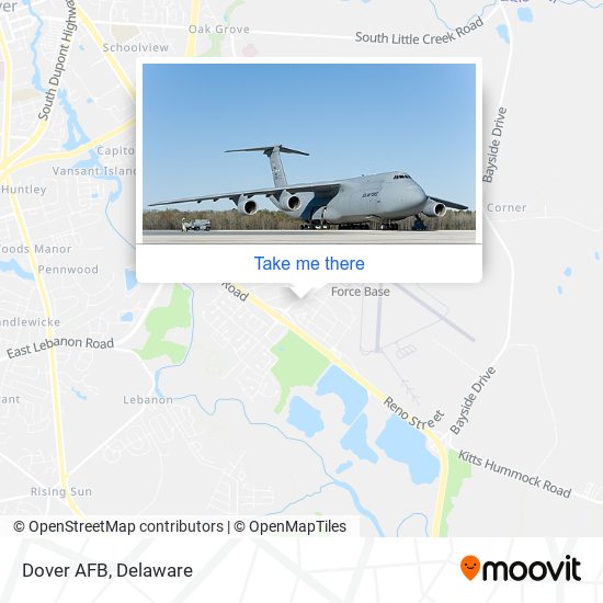 How to get to Dover AFB by Bus