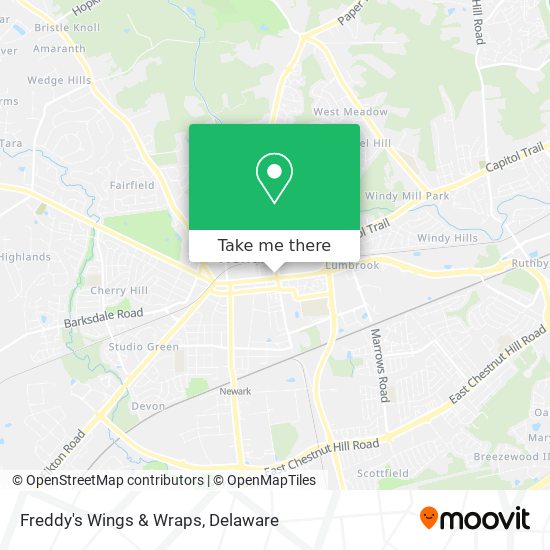 Freddy's Wings & Wraps map