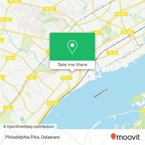 Mapa de Philadelphia Pike