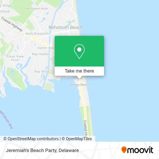 Jeremiah's Beach Party map