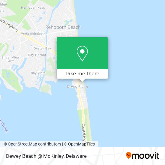 Dewey Beach @ McKinley map