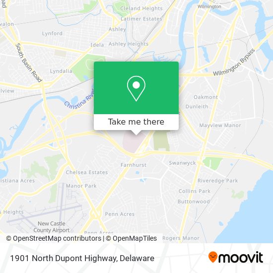 Mapa de 1901 North Dupont Highway