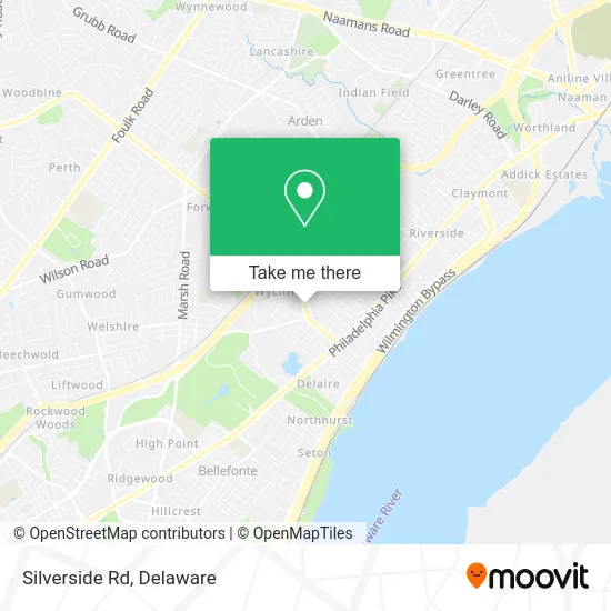 Silverside Rd map