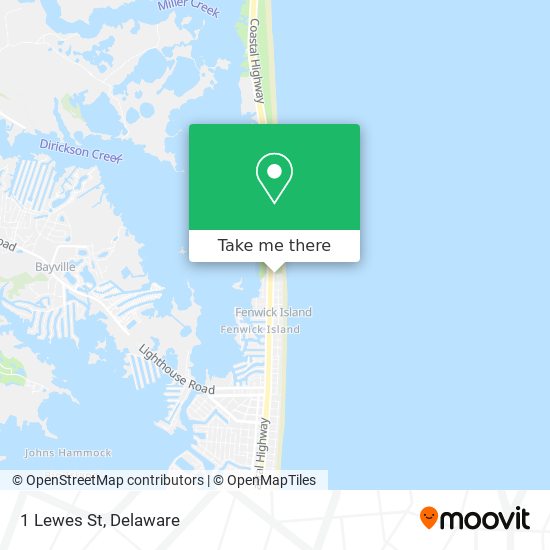 Mapa de 1 Lewes St