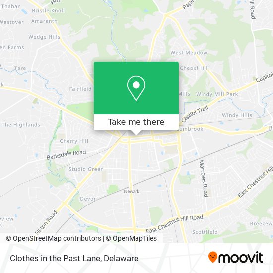 Clothes in the Past Lane map