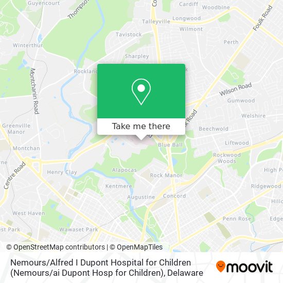 Nemours / Alfred I Dupont Hospital for Children (Nemours / ai Dupont Hosp for Children) map