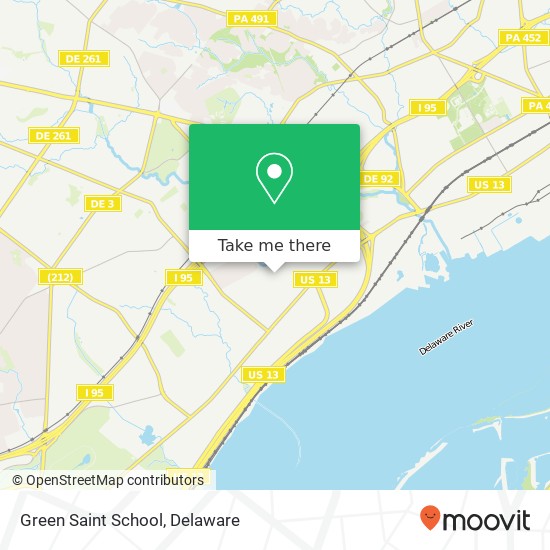 Green Saint School map