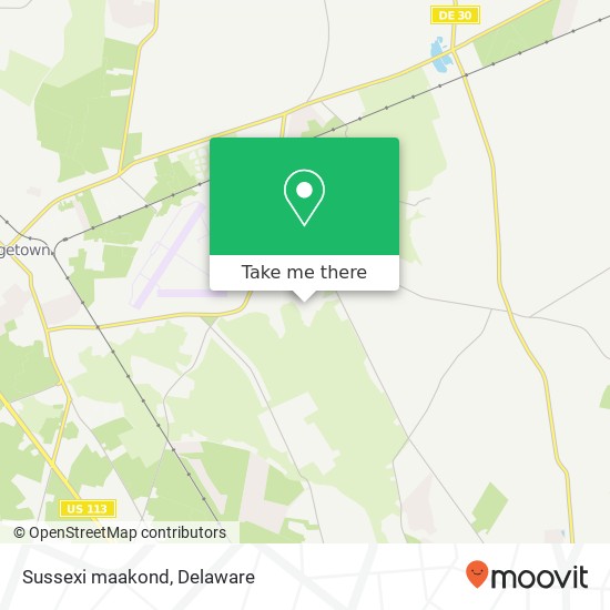 Mapa de Sussexi maakond
