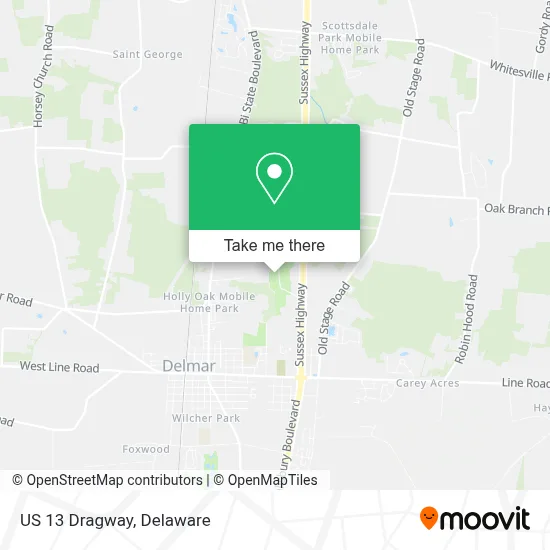 US 13 Dragway map