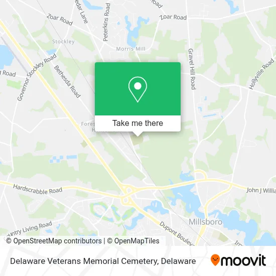 Delaware Veterans Memorial Cemetery map