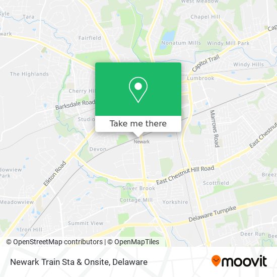 Newark Train Sta & Onsite map