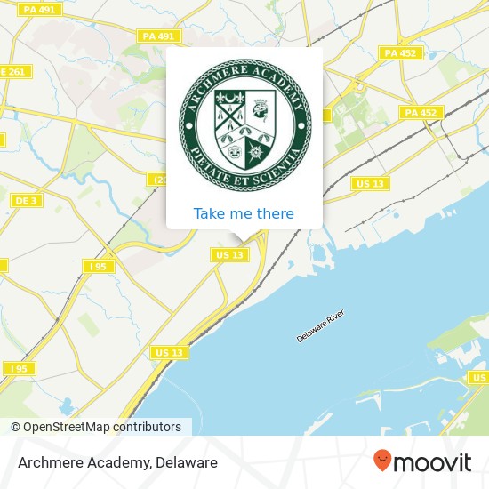 Archmere Academy map