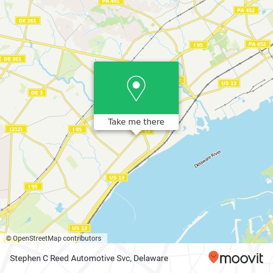 Stephen C Reed Automotive Svc map