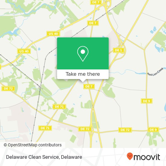 Mapa de Delaware Clean Service