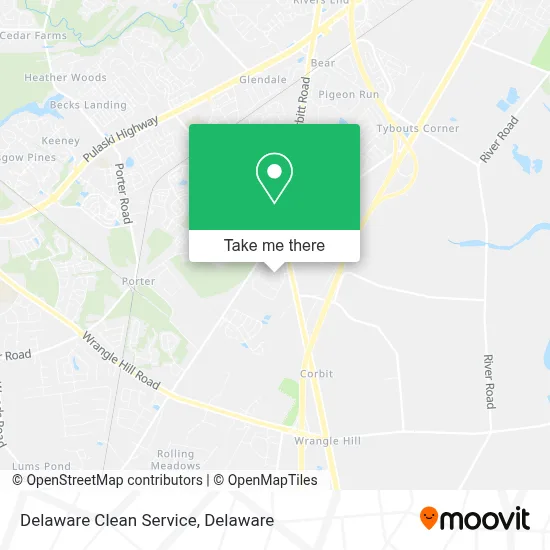 Delaware Clean Service map