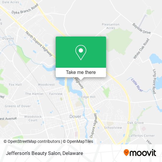 Jefferson's Beauty Salon map