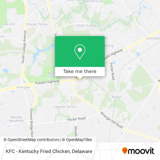 KFC - Kentucky Fried Chicken map
