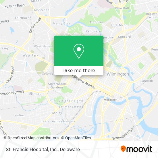 Mapa de St. Francis Hospital, Inc.