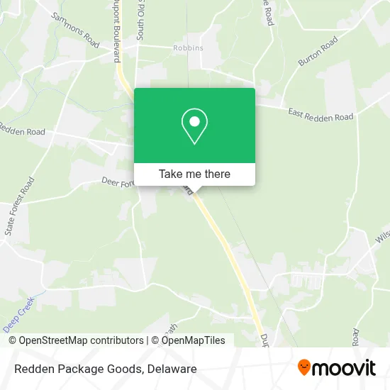 Redden Package Goods map