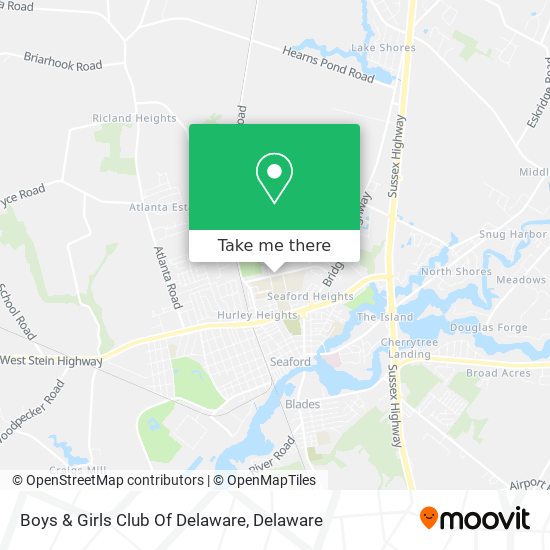Boys & Girls Club Of Delaware map