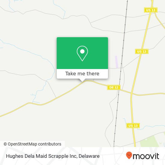 Mapa de Hughes Dela Maid Scrapple Inc