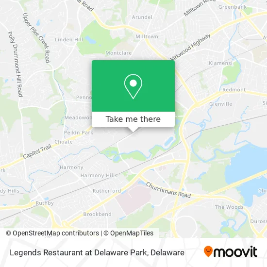 Legends Restaurant at Delaware Park map