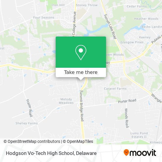 Hodgson Vo-Tech High School map