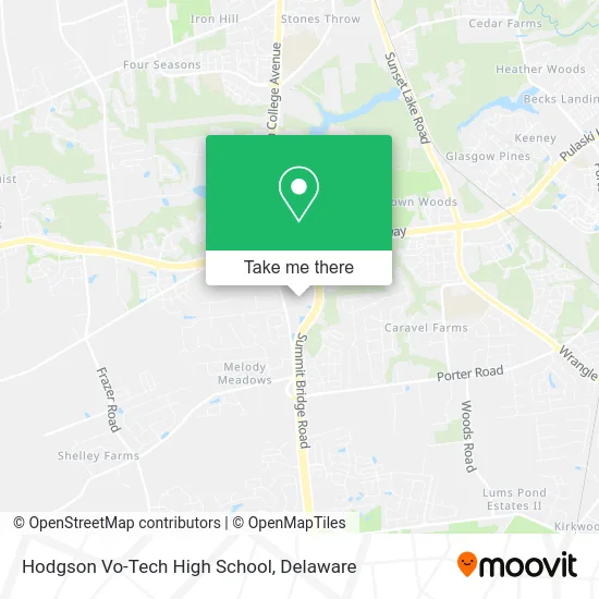 Hodgson Vo-Tech High School map