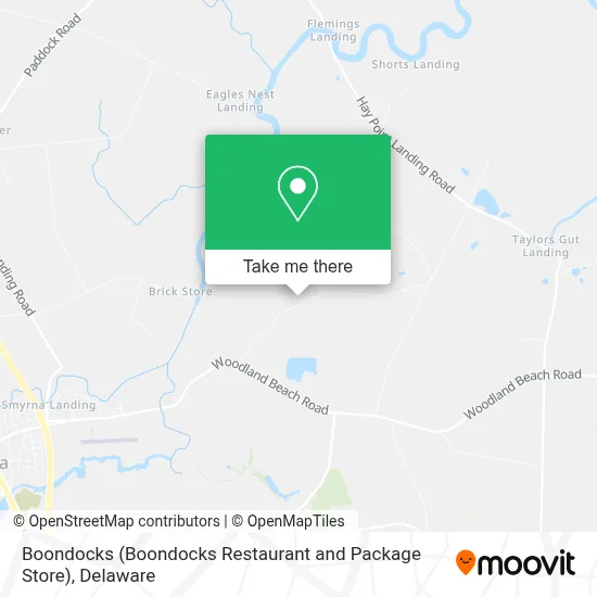 Boondocks (Boondocks Restaurant and Package Store) map