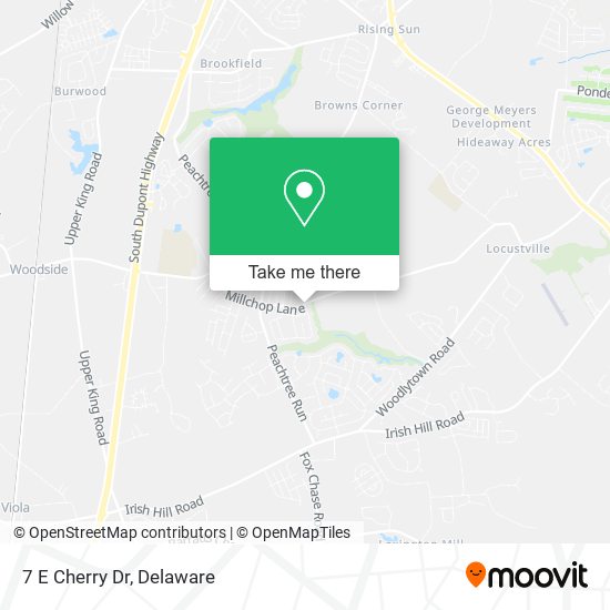 Mapa de 7 E Cherry Dr