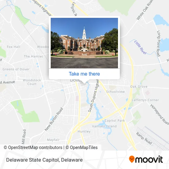 Delaware State Capitol map