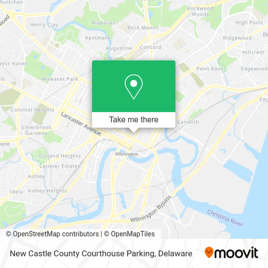 New Castle County Courthouse Parking map