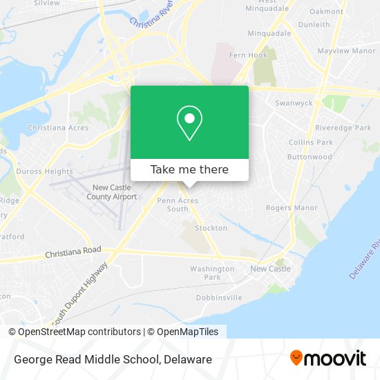 Mapa de George Read Middle School