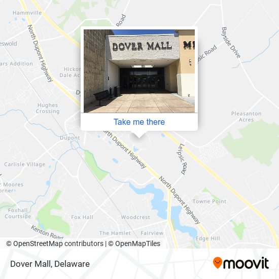 Mapa de Dover Mall
