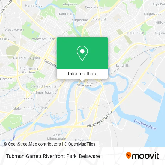 Mapa de Tubman-Garrett Riverfront Park